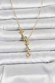 316L Celik Zirkon Tasli Y kadin Kolye